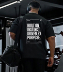 Camiseta preta oversized Built Instinct