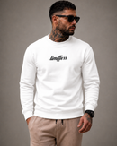 Moletom Branco sem capuz Limitlles Instinct